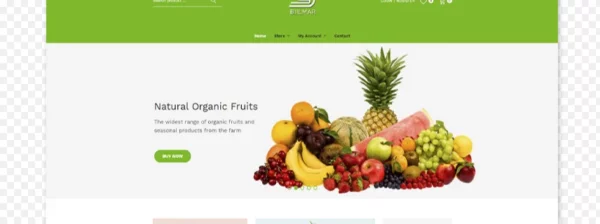vegetable website design by saintcode