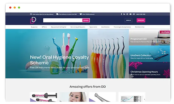 hyenic products sellers website developed by saintcode