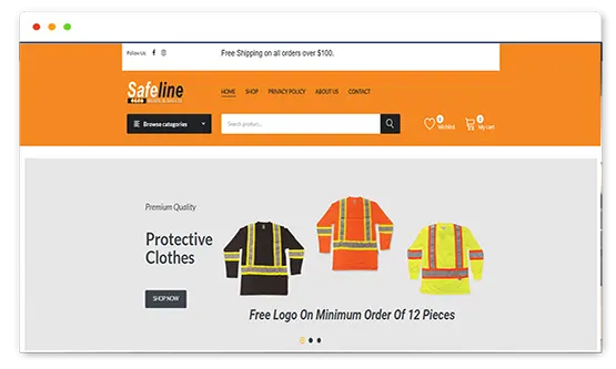 online ecommerce store developed by saintcode