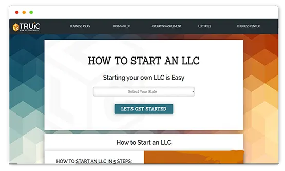 LLC website developed by saintcode